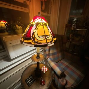 Stained Glass Garf Lasagna Cat Lamp