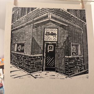 Stella’s Linocut Print