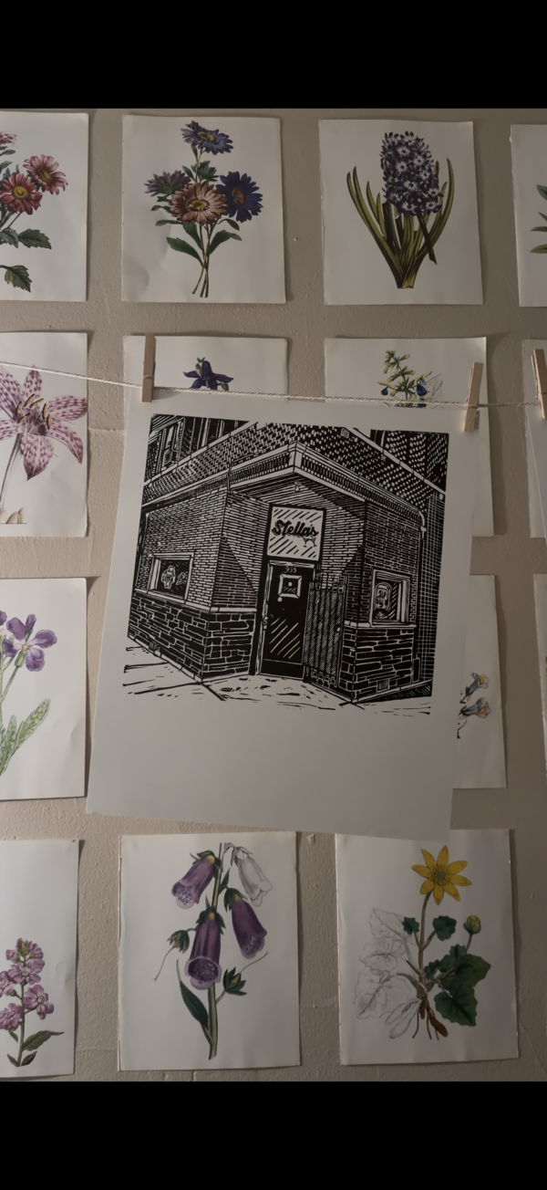 Stella’s Linocut Print
