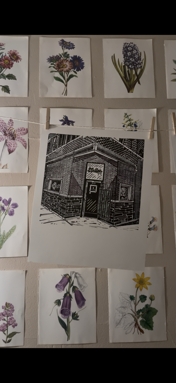 Stella’s Linocut Print