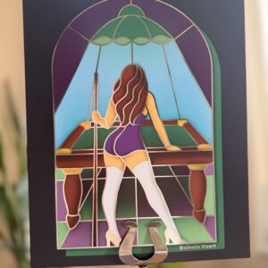 Pool Girl Print