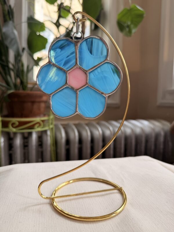 Flower Suncatcher - Pink/Blue