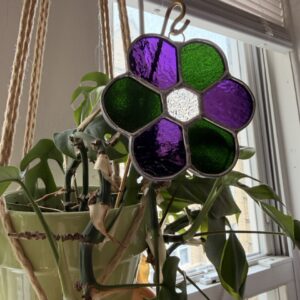 Flower Suncatcher - Purple/Green