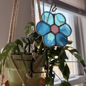 Flower Suncatcher - Pink/Blue