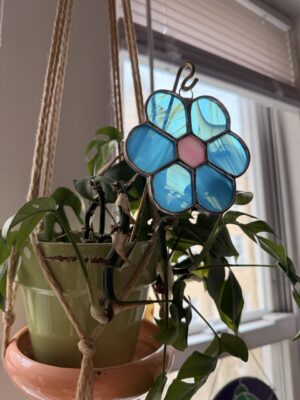 Flower Suncatcher - Pink/Blue