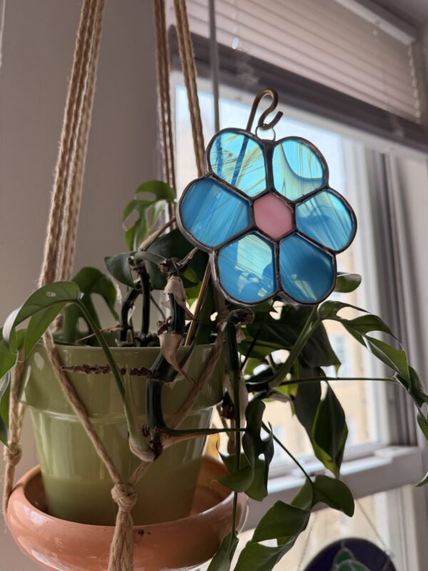 Flower Suncatcher - Pink/Blue